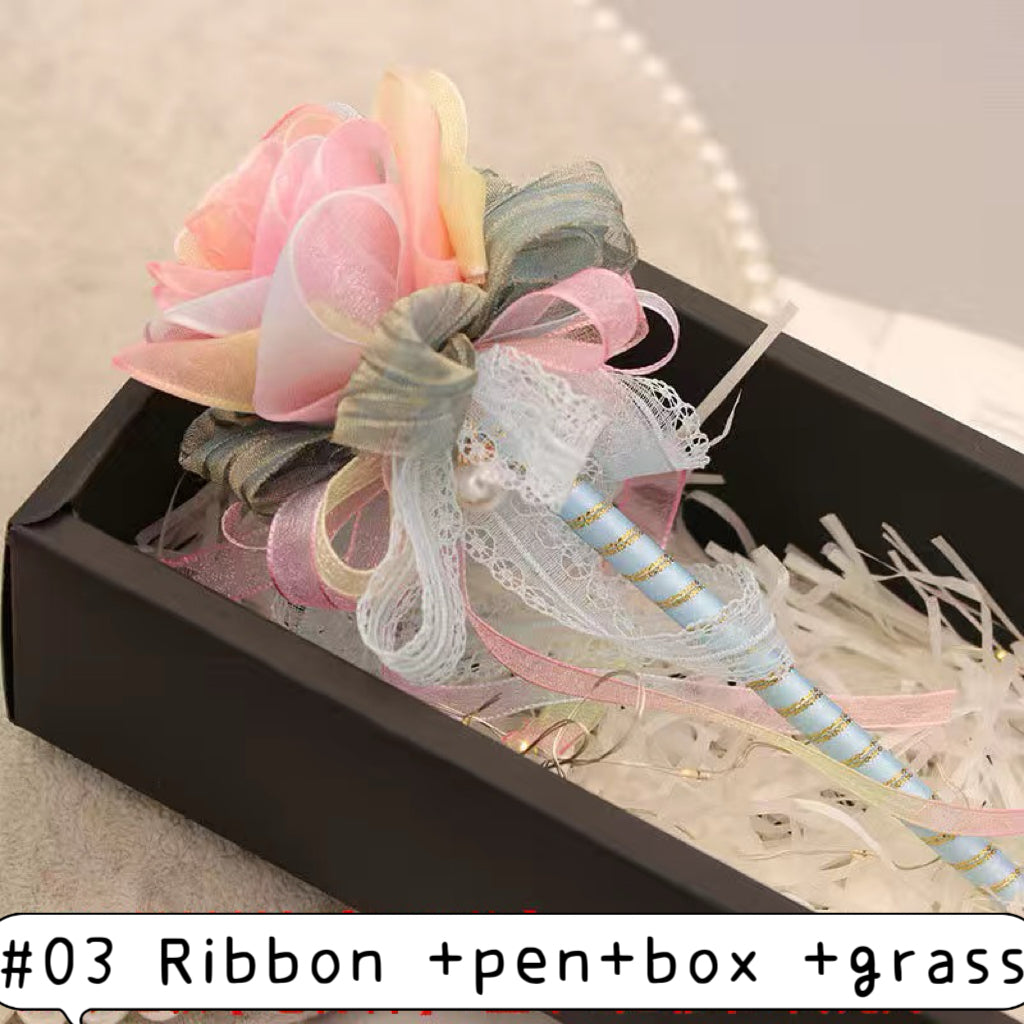 Colorful chiffon ribbon yard DIY rose flower handcraft birthday gift for friends