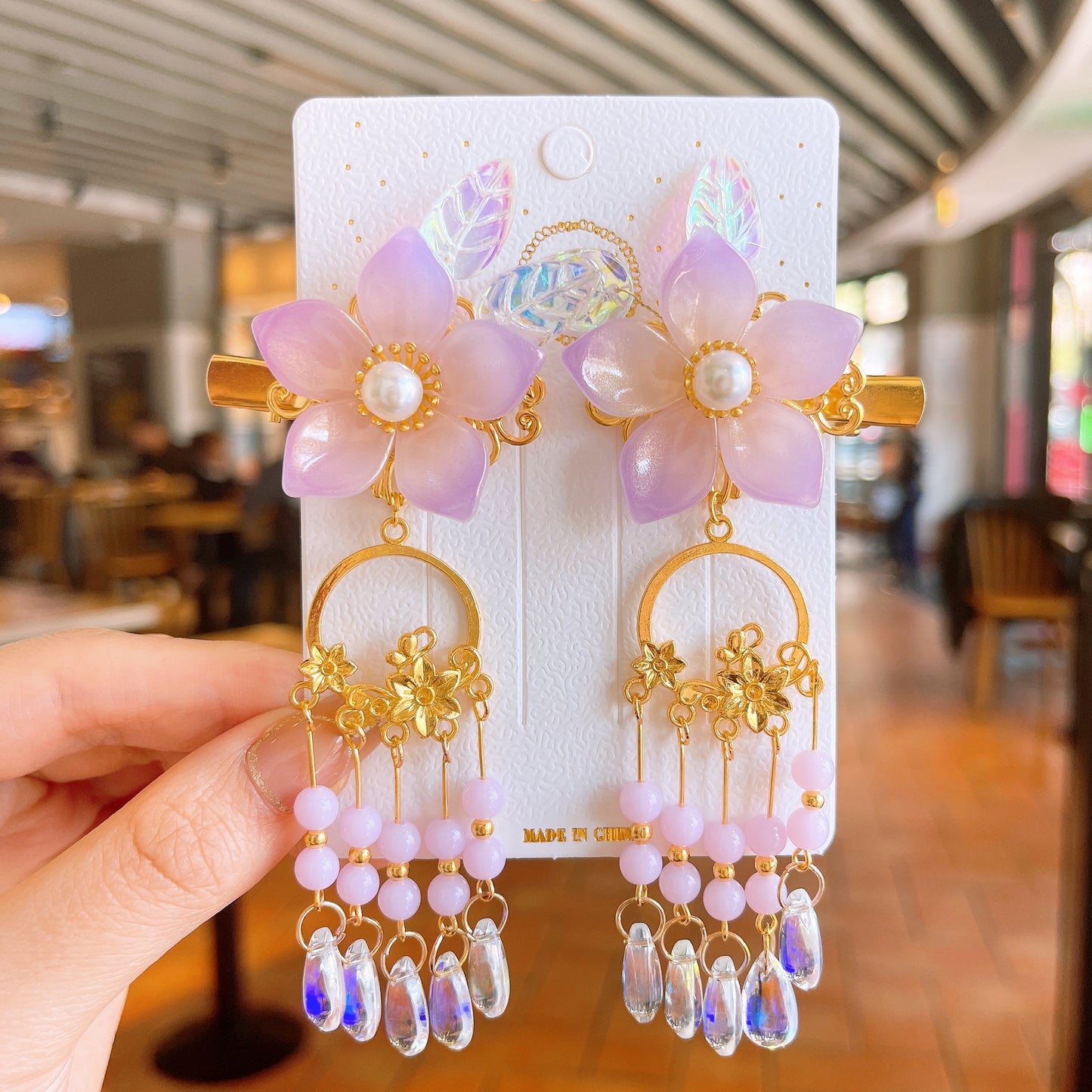 Hair clip handmade butterfly hairproducts custom gift personalized accessories - Duo Fashion