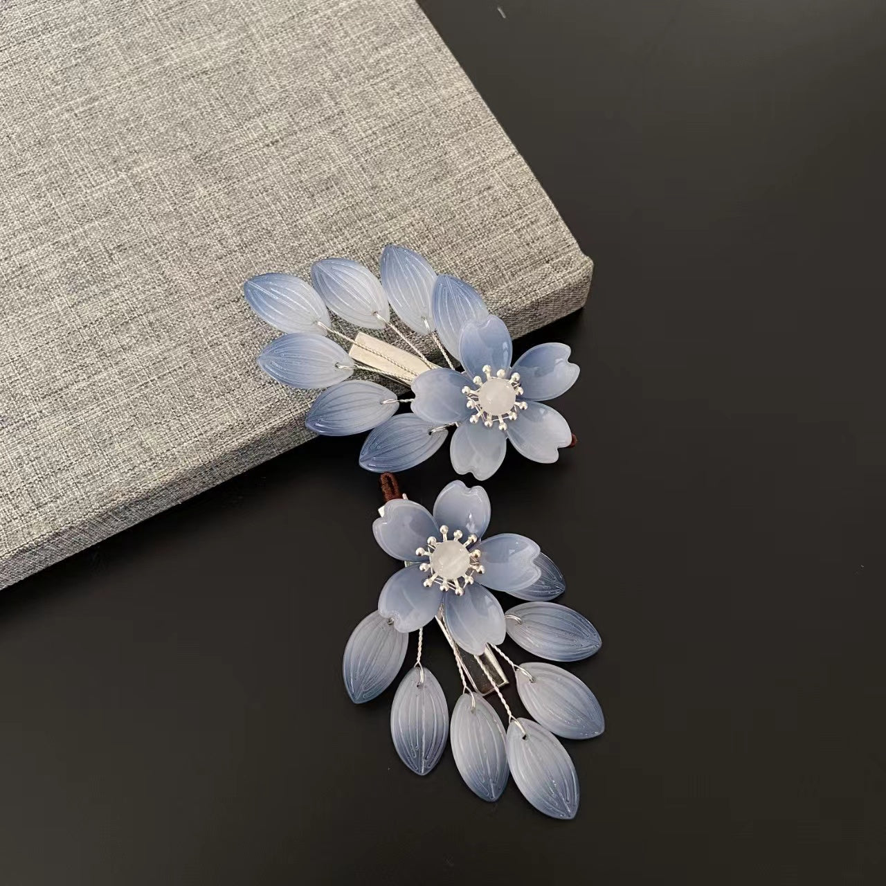 Handmade DIY simple cheap coloured glaze flower hairclip custom gift personalized accessories - Duo Fashion