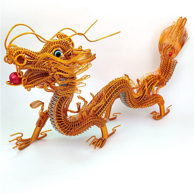 Amazing handcraft Chinese dragon intangible cultural heritage weaving handmade gift