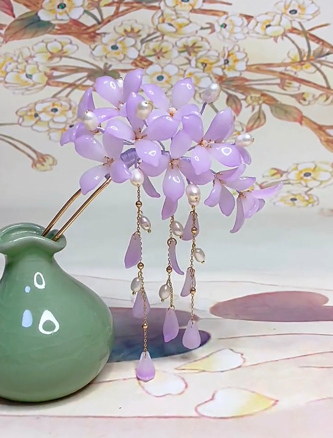 Handmade DIY creative coloured glaze flower hair products custom gift personalized accessories - Duo Fashion