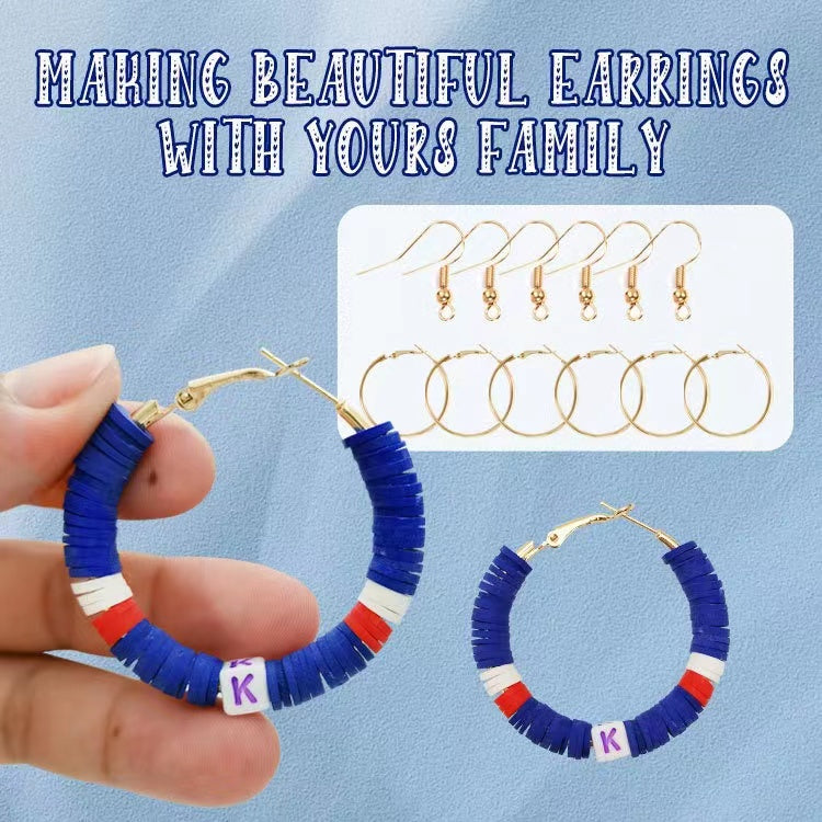 Handmade Jewelry Bracelet Making Kit Fashion Colorful DIY Polymer Clay Acrylic Letter Beads Kit