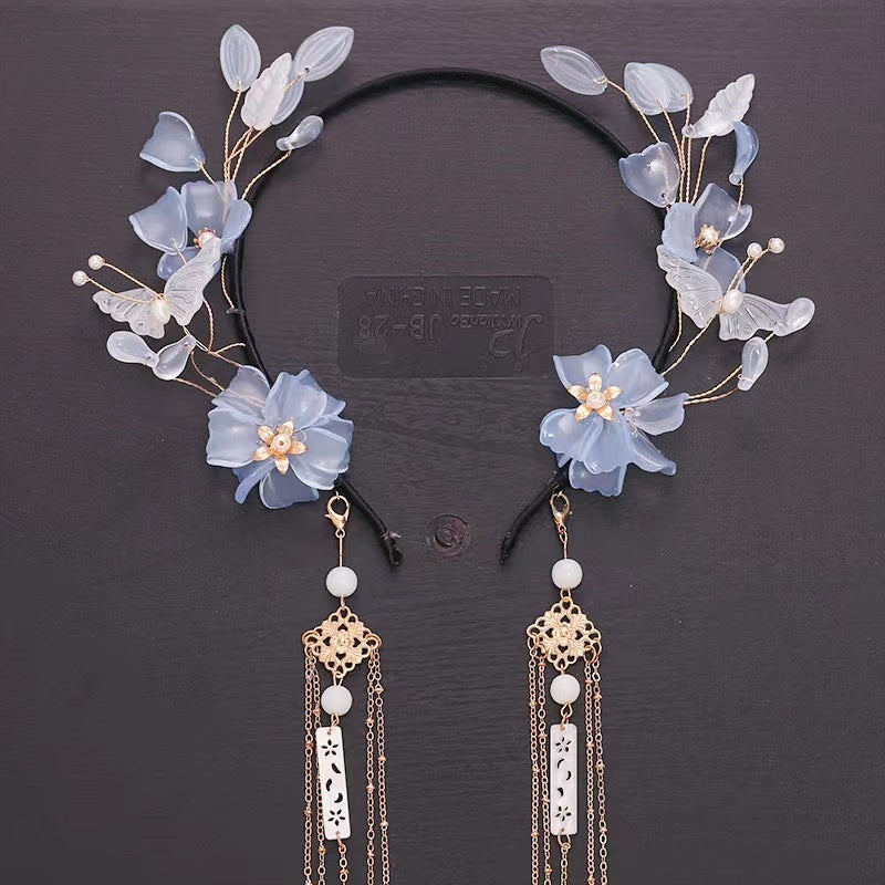 Handmade headband DIY coloured glaze flower hair productscustom gift personalized accessories - Duo Fashion