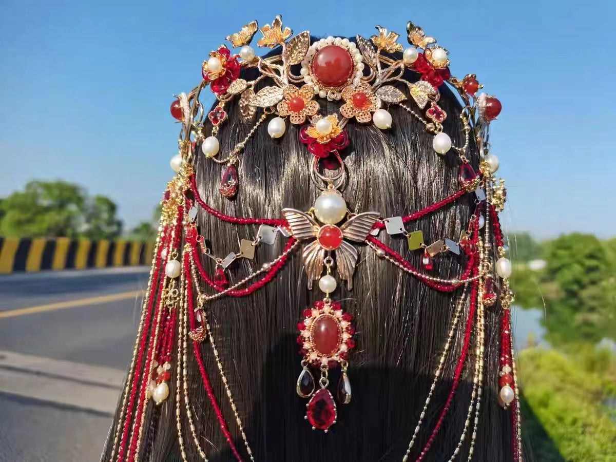 Handmade retro jewelry fancy hairpieces custom exotic style birthday gift for girlfriends