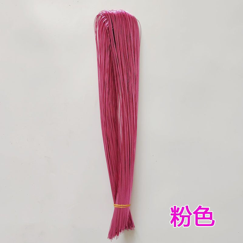 Handmade diy multi color flower receptacle petal steel wire raw material accessories