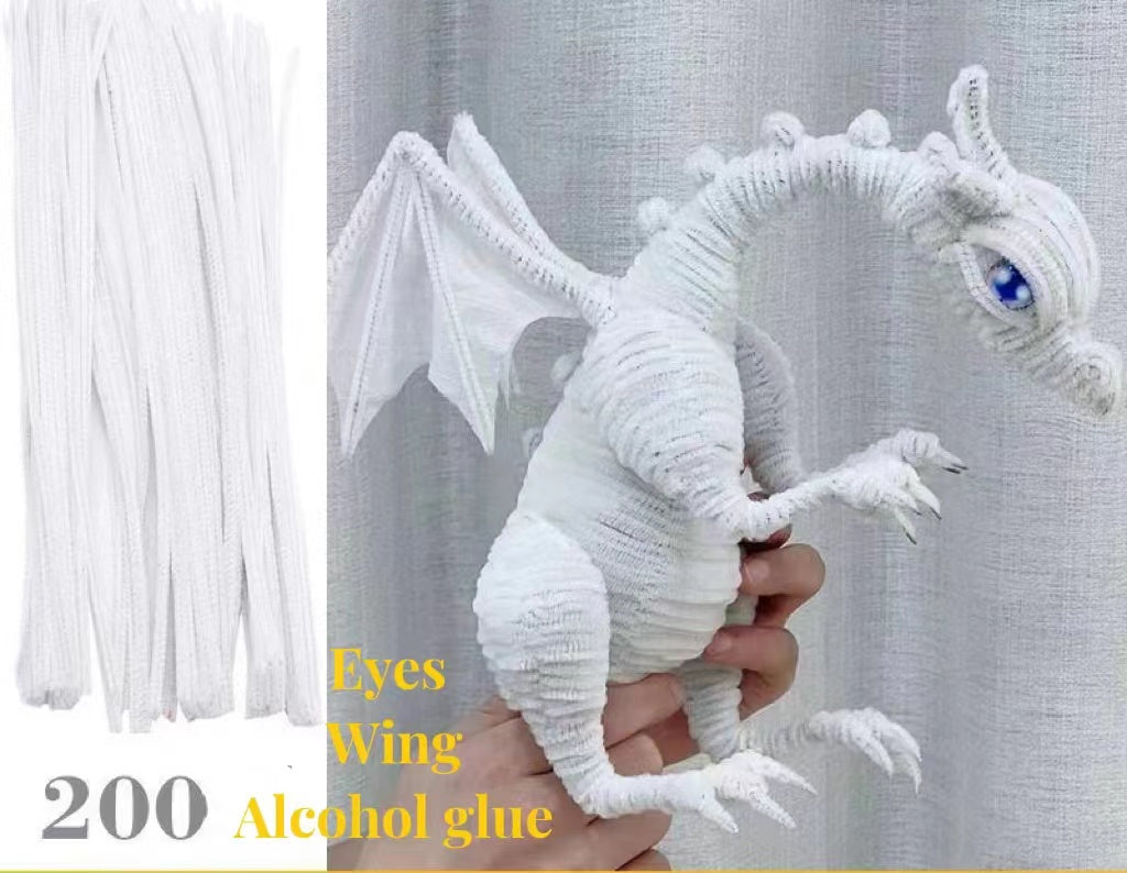 DIY raw material pipe cleaner multi color dinosaur craft cute animal best fried birthday gift