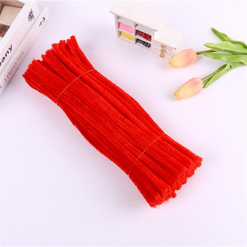 DIY raw material pipe cleaner fuzzy wire chenille stems multi color for flowers home craft cute animal birthday gift