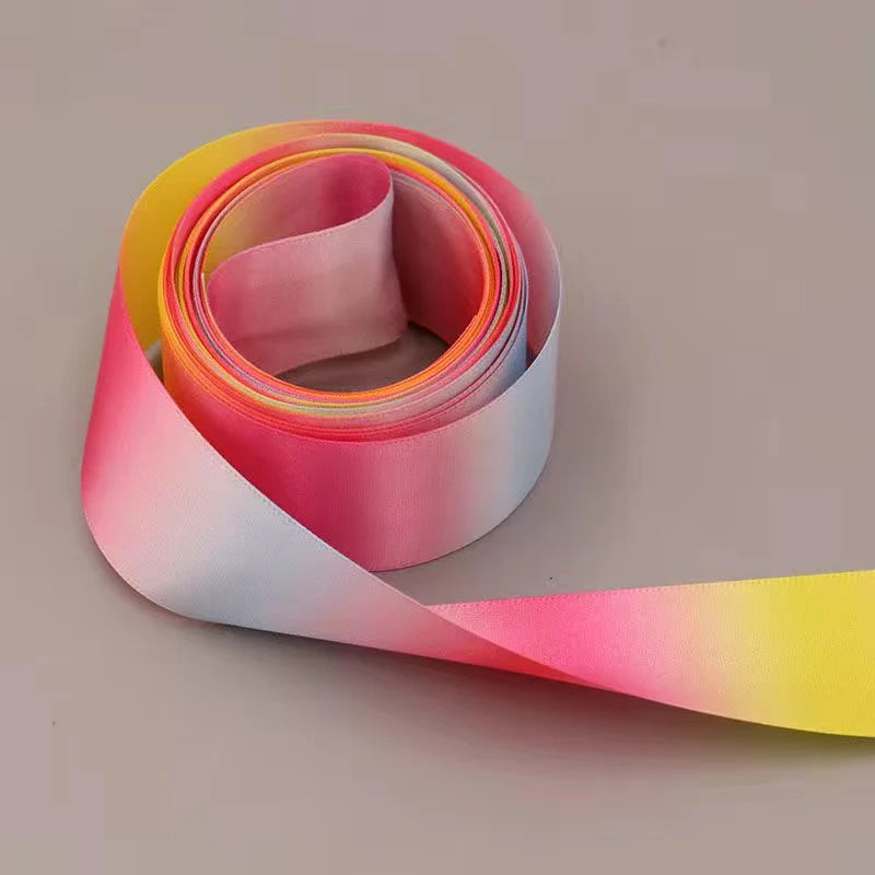 Handmade Ribbon Designs Handmade diy colorful satin ribbon with golden edge for ribbon flower ...