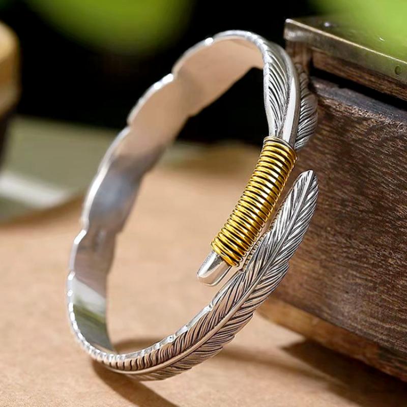 Men's feather bracelet on sale