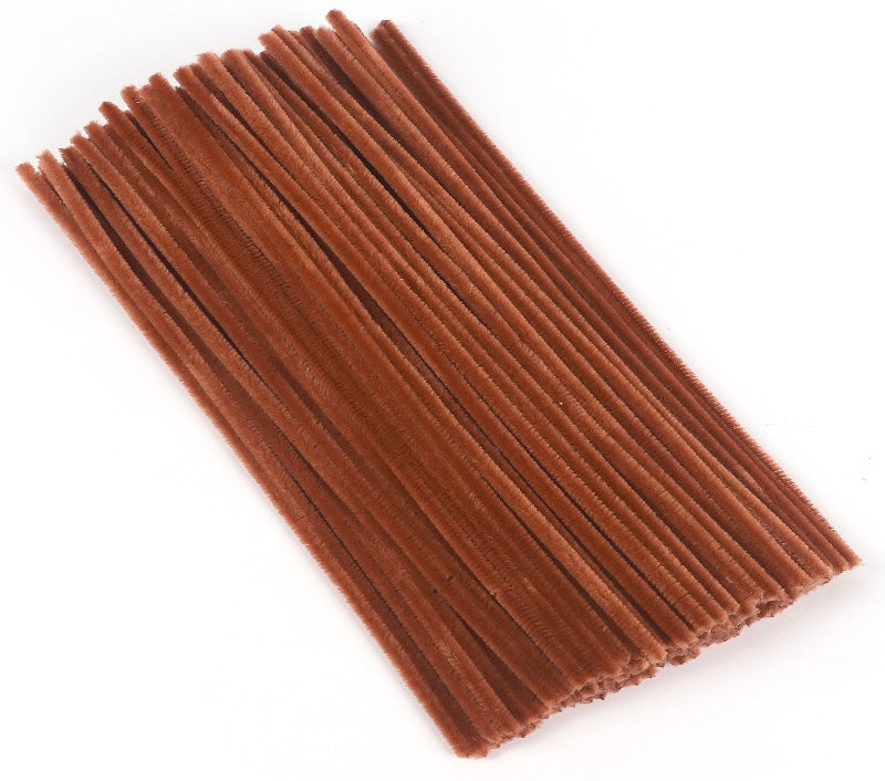 Brown Pipe Cleaners, 12'' x 3 mm Diameter, Craft Supplies from Factory Direct Craft