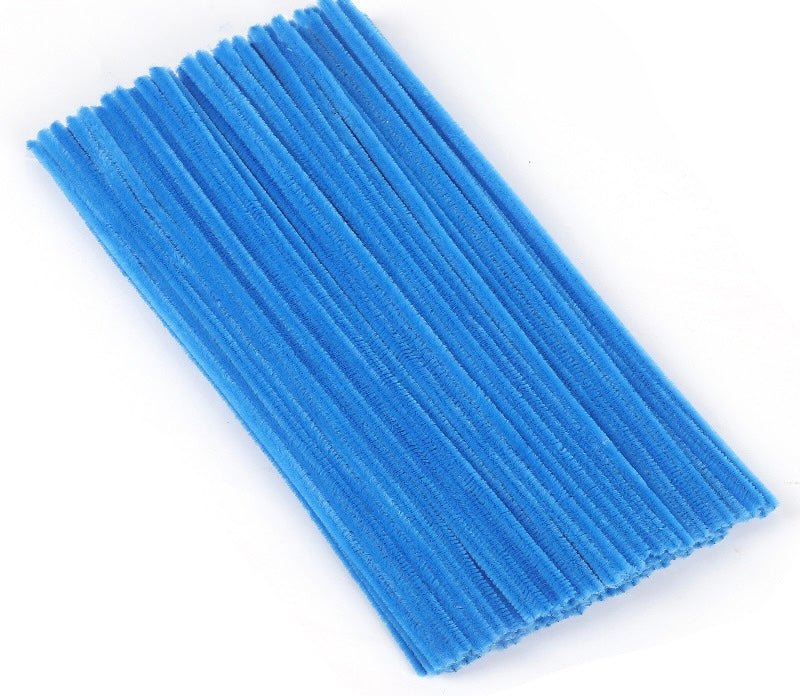 Blue Pipe Cleaners - Pipe Cleaners - Basic Craft Supplies - Craft Supplies  - Factory Direct Craft