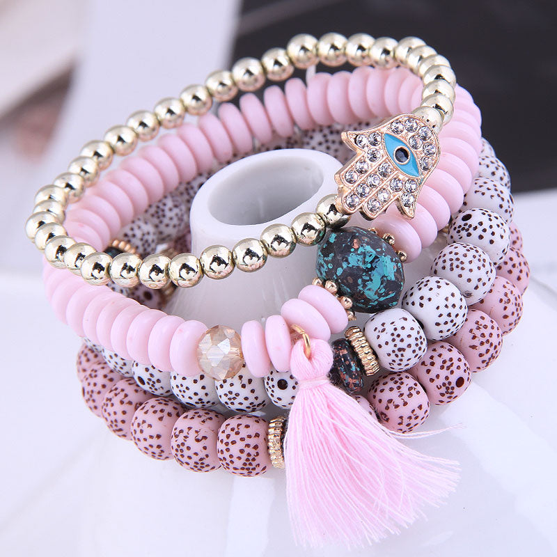 Buy Yellow Chimes Surgical Stainless Steel Rose gold plated Heart Shaped Layered Chain Bracelet Online Buy Yellow Chimes Surgical Stainless Steel Rose gold plated Heart Shaped Layered Chain Bracelet Online