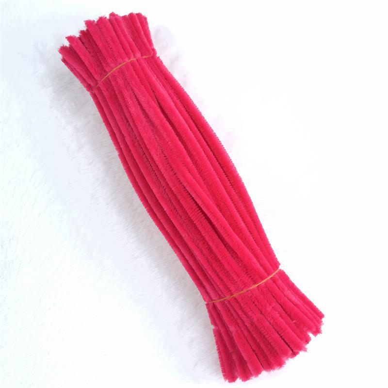 100 Pieces Pipe Cleaners Chenille Stem, Solid Color Pipe Cleaners Set for Pipe  Cleaners DIY Arts Crafts Decorations, Chenille Stems Pipe Cleaners (Pink) 