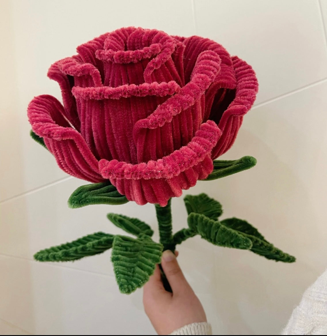 Pipe cleaner rose